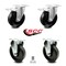Service Caster 5 Inch Phenolic Swivel Top Plate Caster Lock Brakes 2 Rigid, 2PK SCC-TTL20S514-PHR-2-R-2 - alternate 4